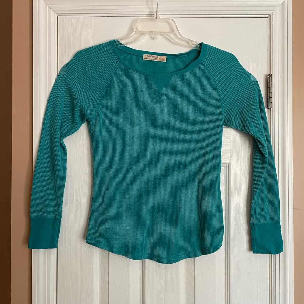 Faded Glory Blue Quarter Sleeve
